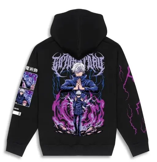 SATURU GOJO, THE GREAT ONE, JUJUTSU KAISEN ANIME HOODIE FOR GOJOS FANS - 81% OFF