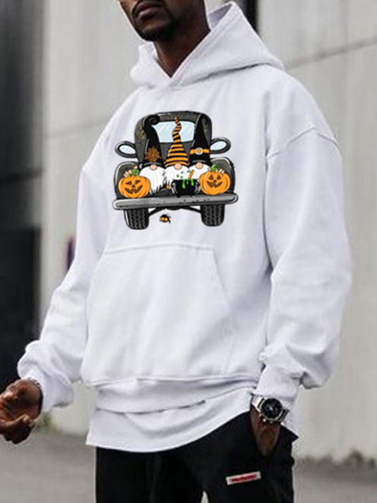 Men's Halloween Gnome Pumpkin Hoodie