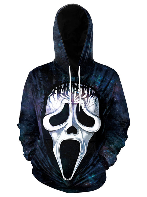 halloween street hoodie 3d horror mask avatar print